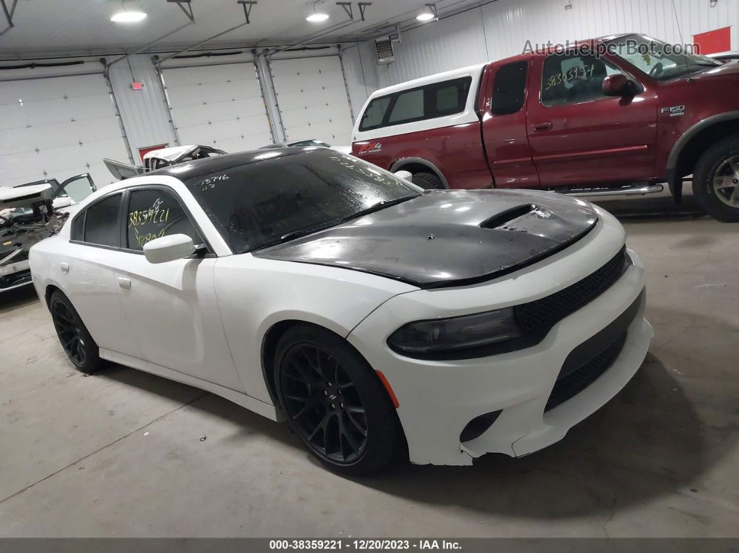 2018 Dodge Charger R/t Scat Pack Rwd White vin: 2C3CDXGJ6JH157963