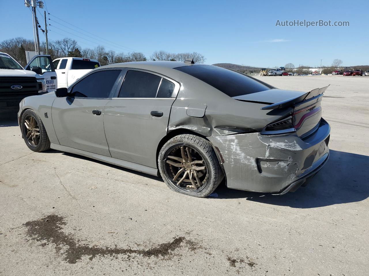 2018 Dodge Charger R/t 392 Gray vin: 2C3CDXGJ6JH248389