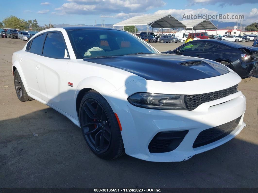 2021 Dodge Charger Scat Pack Widebody Rwd White vin: 2C3CDXGJ6MH530391