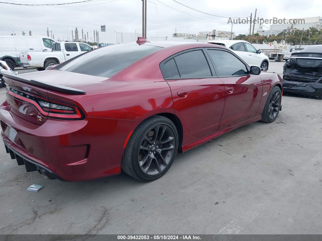 2021 Dodge Charger Scat Pack Rwd Burgundy vin: 2C3CDXGJ6MH557655