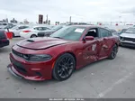 2021 Dodge Charger Scat Pack Rwd Burgundy vin: 2C3CDXGJ6MH557655