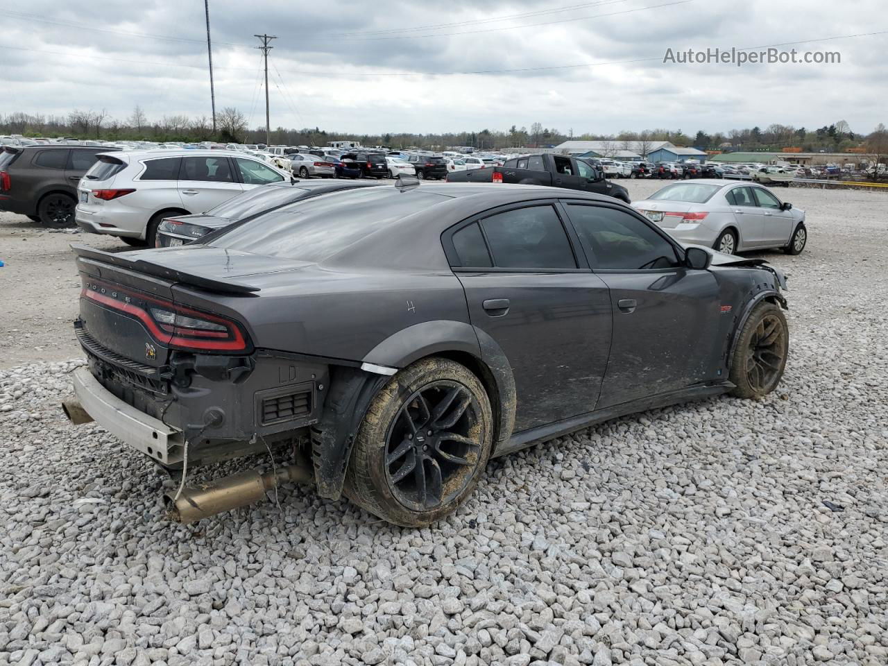 2021 Dodge Charger Scat Pack Gray vin: 2C3CDXGJ6MH568963