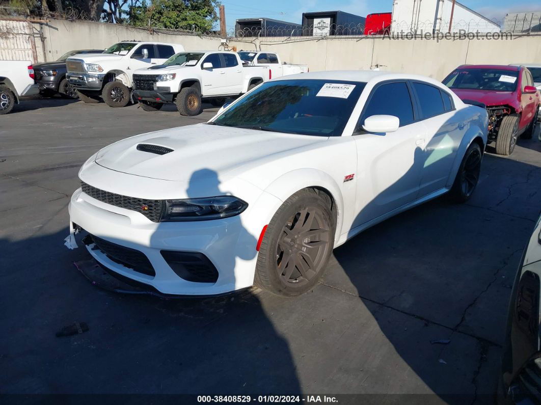 2021 Dodge Charger Scat Pack Widebody Rwd White vin: 2C3CDXGJ6MH578277