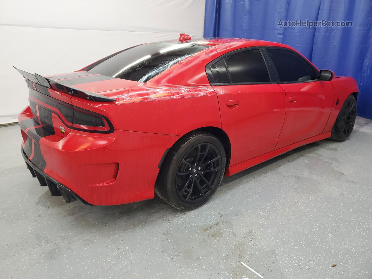 2021 Dodge Charger Scat Pack Red vin: 2C3CDXGJ6MH597928