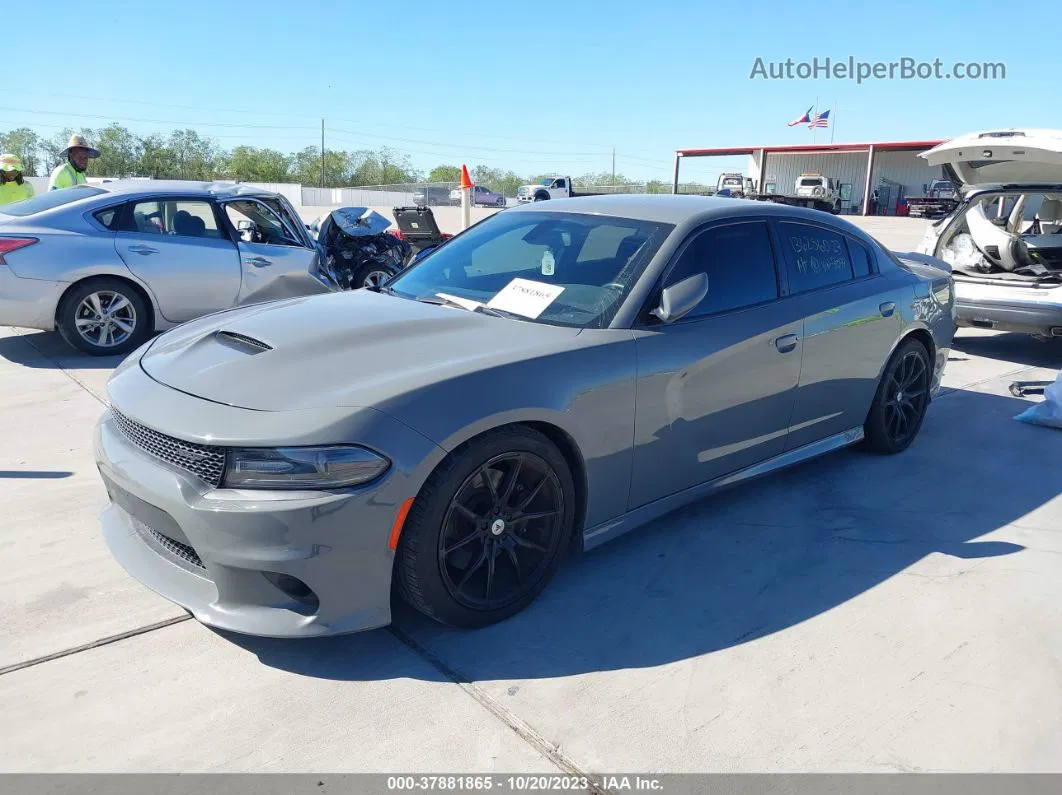 2018 Dodge Charger R/t Scat Pack Rwd Gray vin: 2C3CDXGJ7JH283099