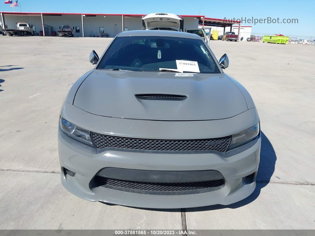 2018 Dodge Charger R/t Scat Pack Rwd Gray vin: 2C3CDXGJ7JH283099