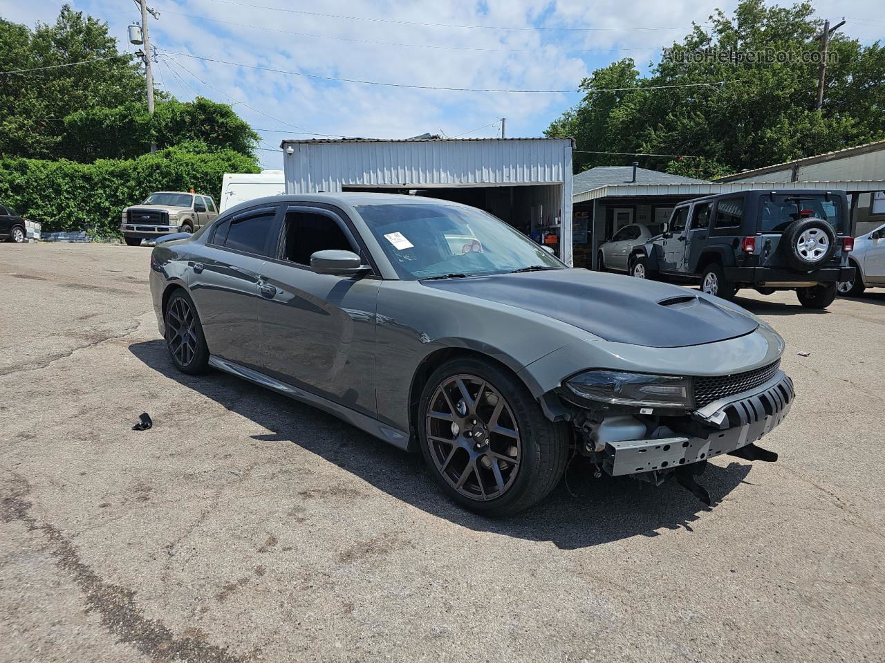 2018 Dodge Charger R/t 392 Gray vin: 2C3CDXGJ7JH291221