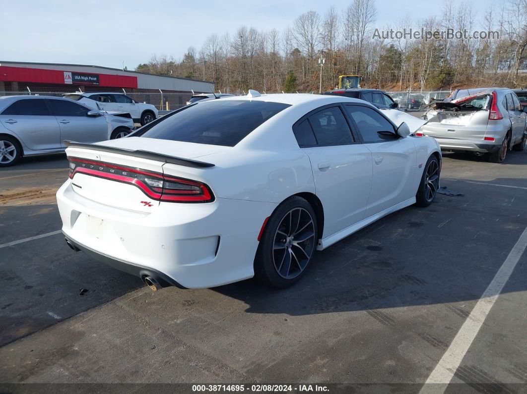 2018 Dodge Charger R/t Scat Pack Rwd White vin: 2C3CDXGJ7JH298587