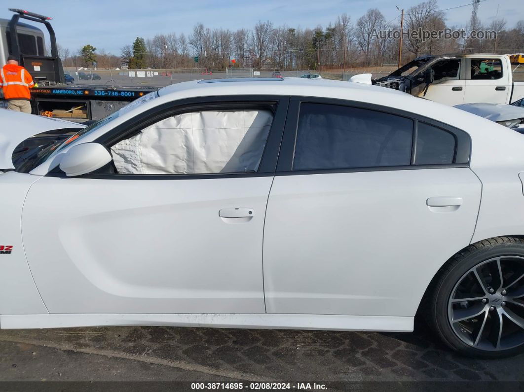 2018 Dodge Charger R/t Scat Pack Rwd White vin: 2C3CDXGJ7JH298587