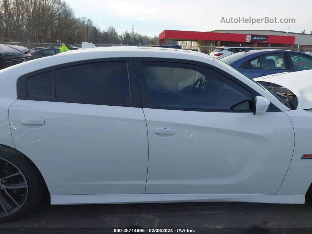 2018 Dodge Charger R/t Scat Pack Rwd White vin: 2C3CDXGJ7JH298587