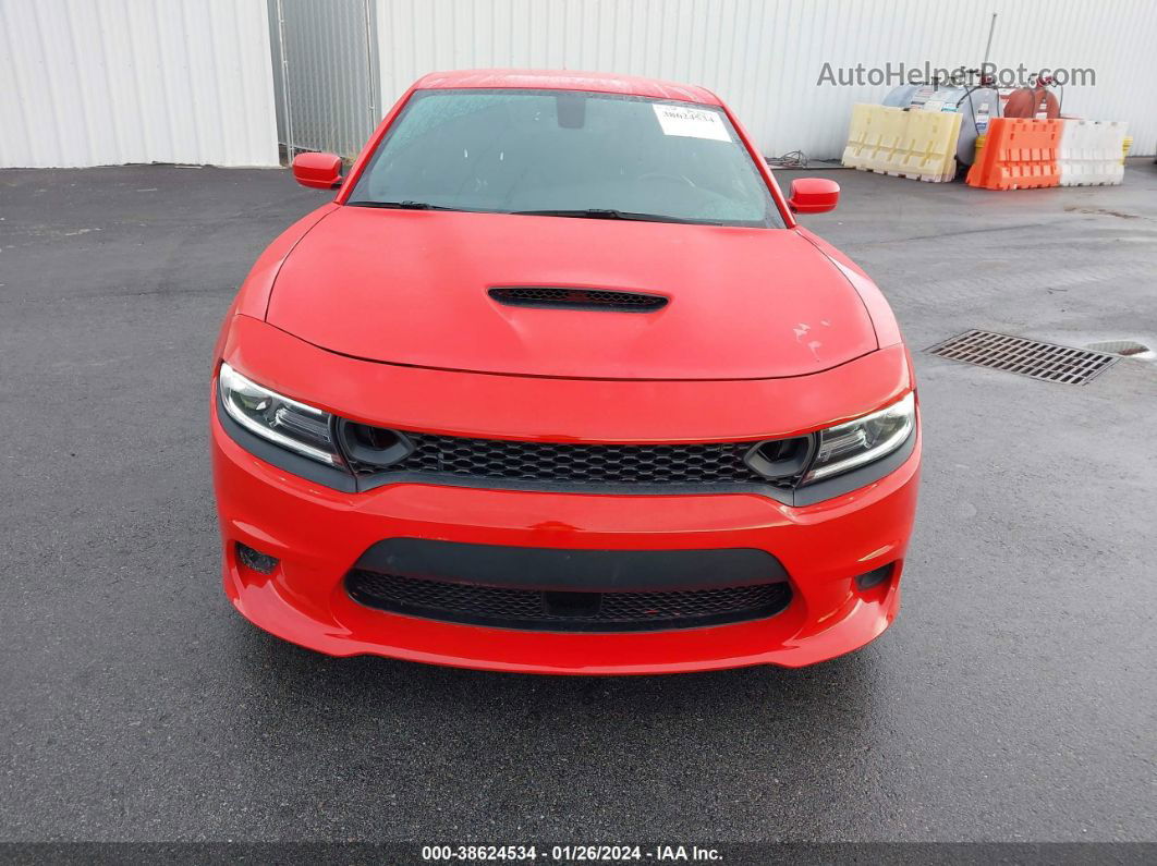 2021 Dodge Charger Scat Pack Rwd Red vin: 2C3CDXGJ7MH522672