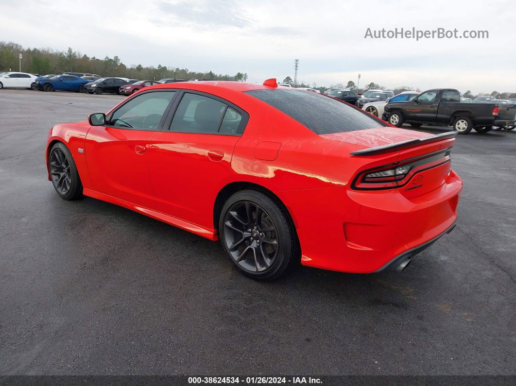 2021 Dodge Charger Scat Pack Rwd Red vin: 2C3CDXGJ7MH522672