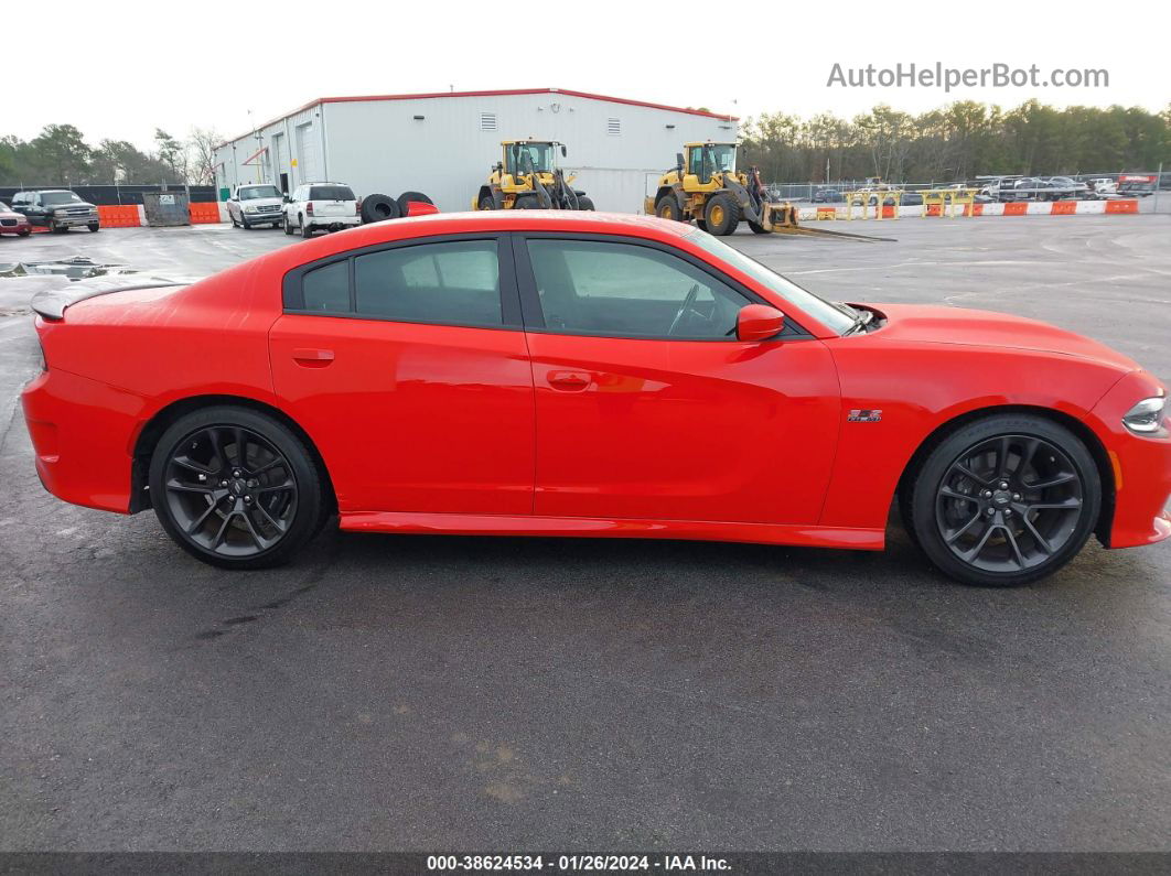 2021 Dodge Charger Scat Pack Rwd Red vin: 2C3CDXGJ7MH522672