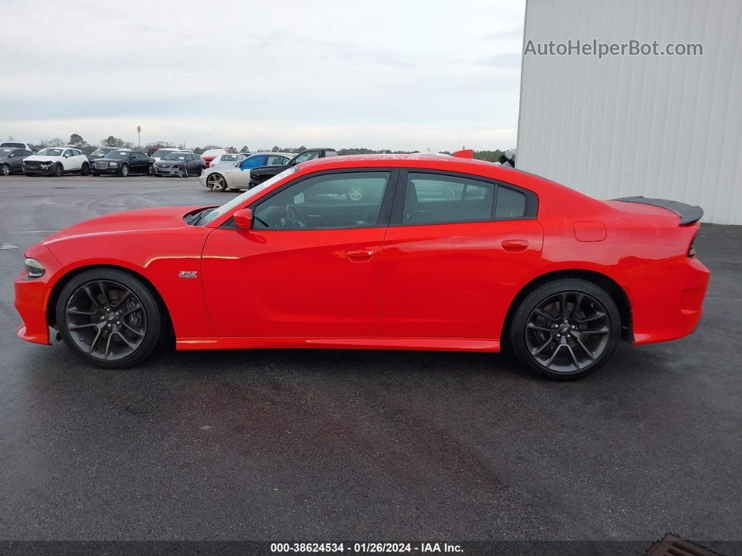 2021 Dodge Charger Scat Pack Rwd Red vin: 2C3CDXGJ7MH522672