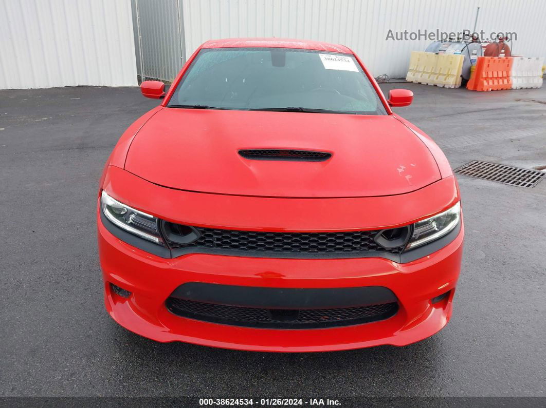 2021 Dodge Charger Scat Pack Rwd Red vin: 2C3CDXGJ7MH522672