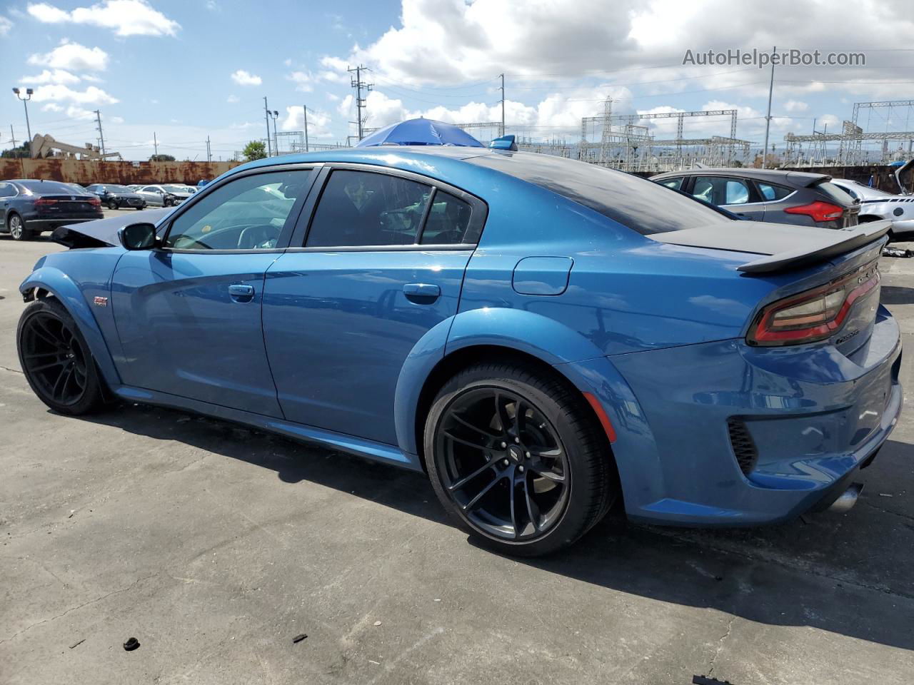 2021 Dodge Charger Scat Pack Blue vin: 2C3CDXGJ7MH544025