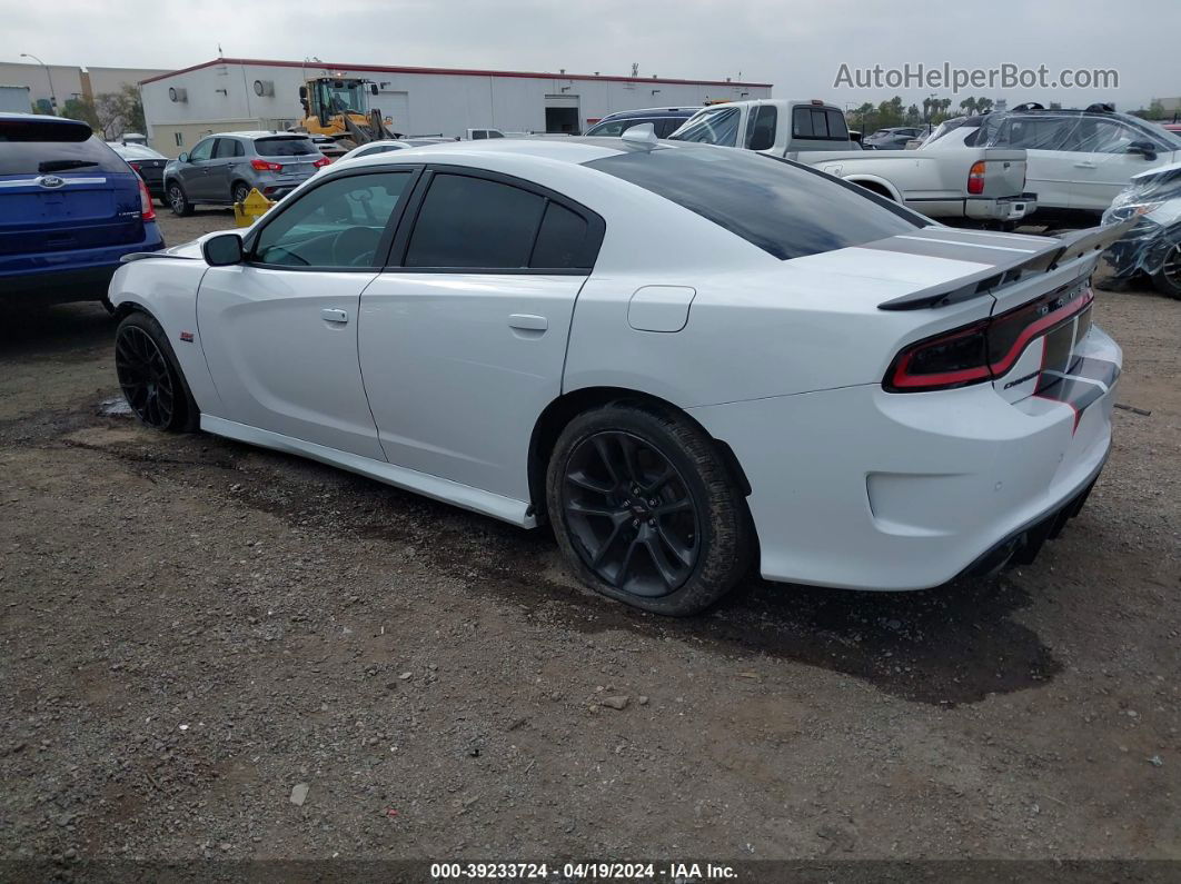 2021 Dodge Charger Scat Pack Rwd White vin: 2C3CDXGJ7MH559124