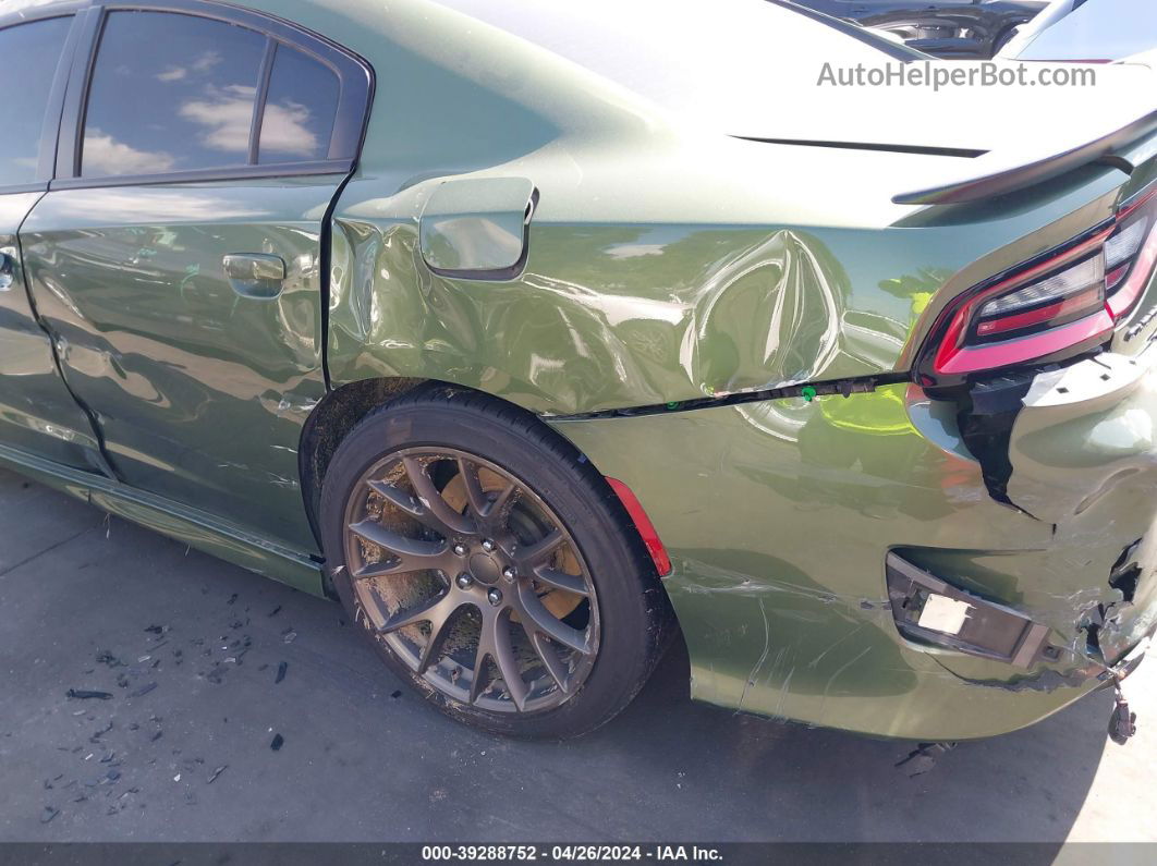 2021 Dodge Charger Scat Pack Rwd Green vin: 2C3CDXGJ7MH578062