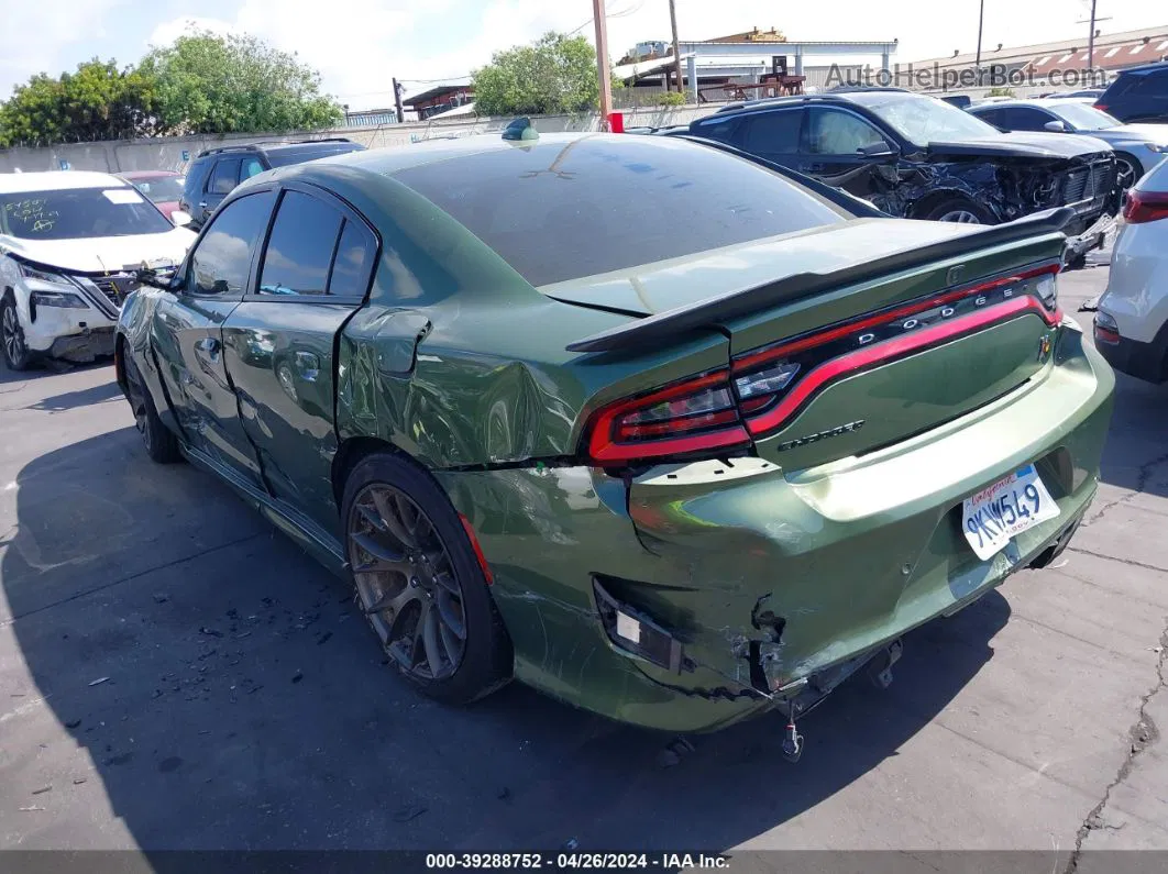 2021 Dodge Charger Scat Pack Rwd Green vin: 2C3CDXGJ7MH578062