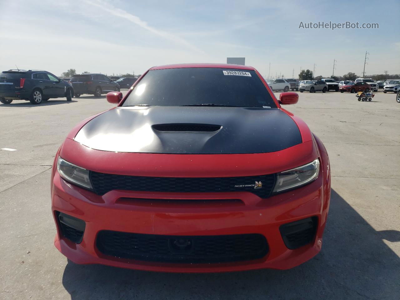 2021 Dodge Charger Scat Pack Red vin: 2C3CDXGJ7MH621671