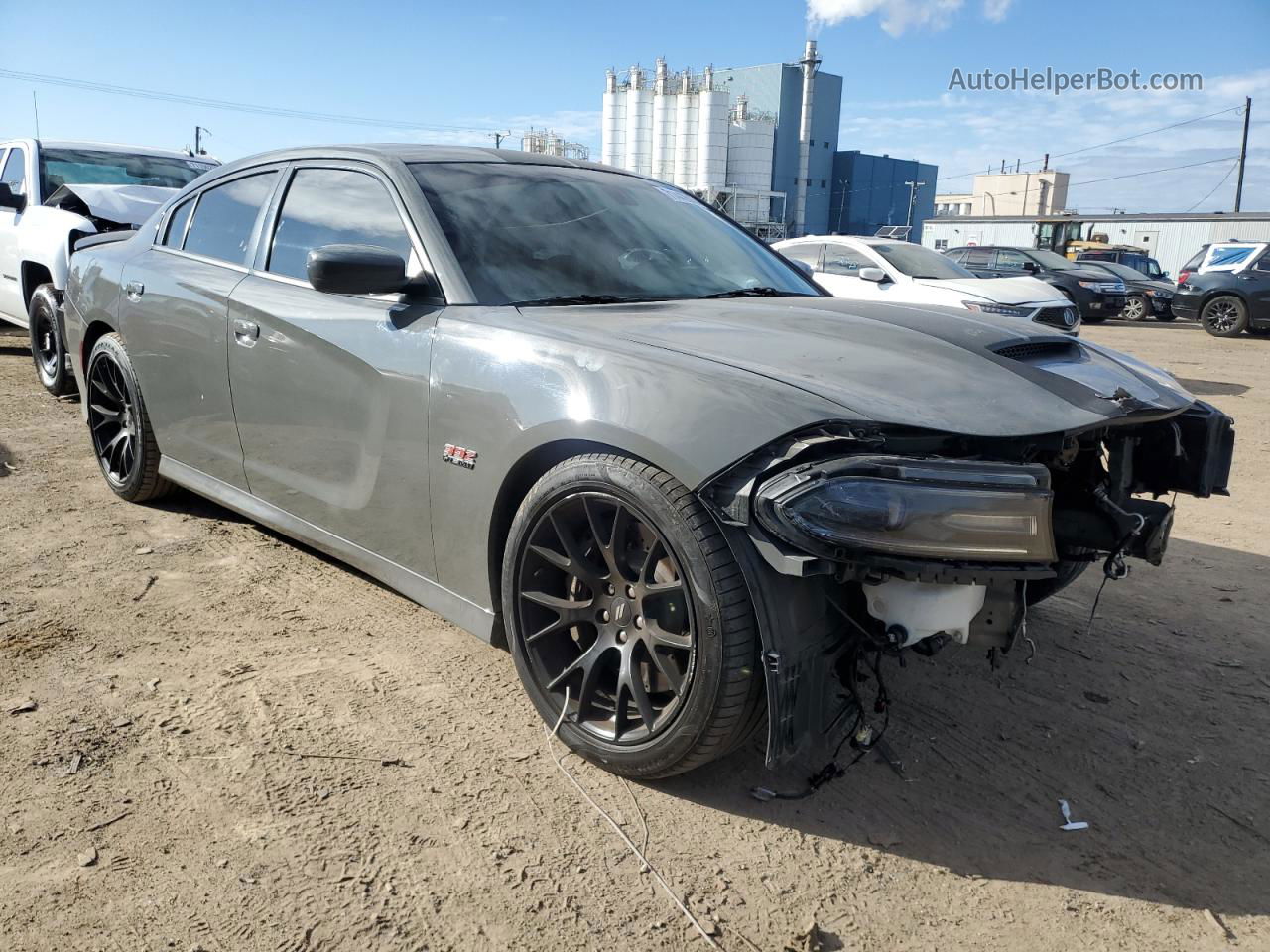 2018 Dodge Charger R/t 392 Серый vin: 2C3CDXGJ8JH157303