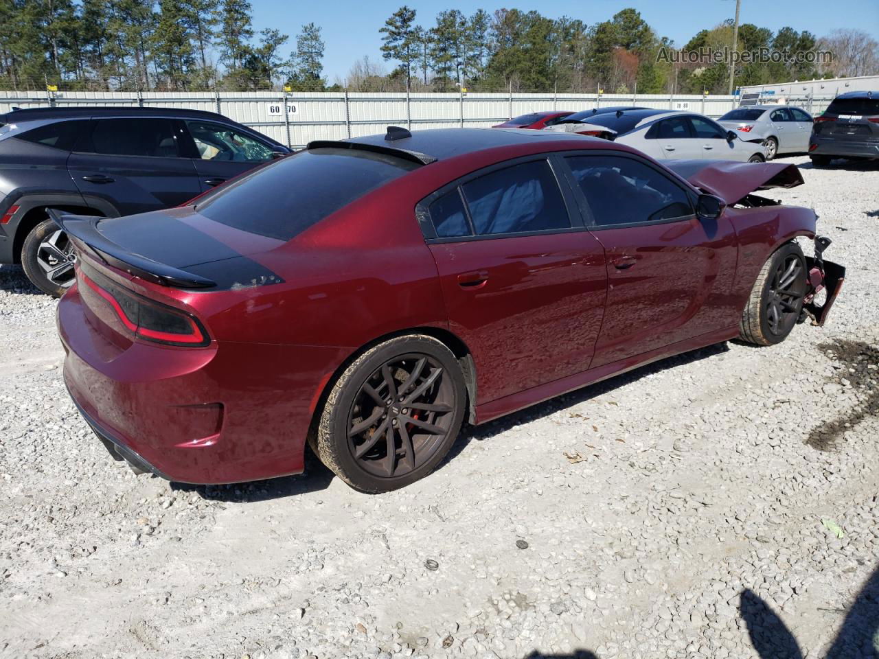 2018 Dodge Charger R/t 392 Burgundy vin: 2C3CDXGJ8JH200621