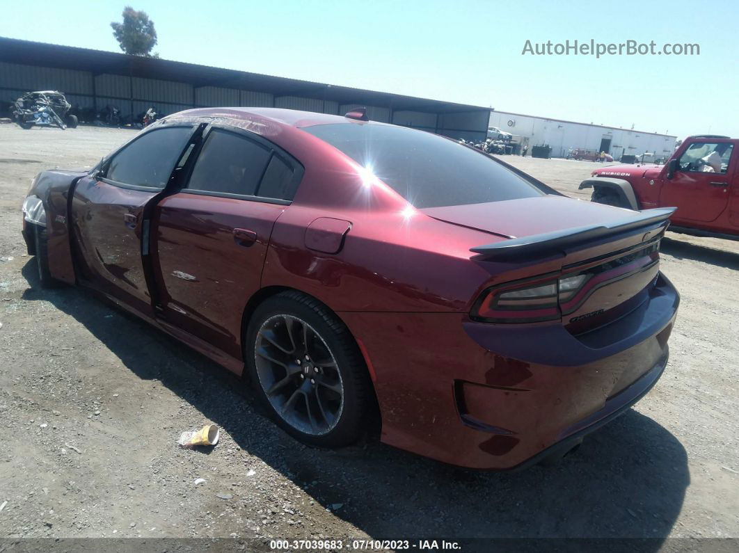 2021 Dodge Charger Scat Pack Rwd Темно-бордовый vin: 2C3CDXGJ8MH503919