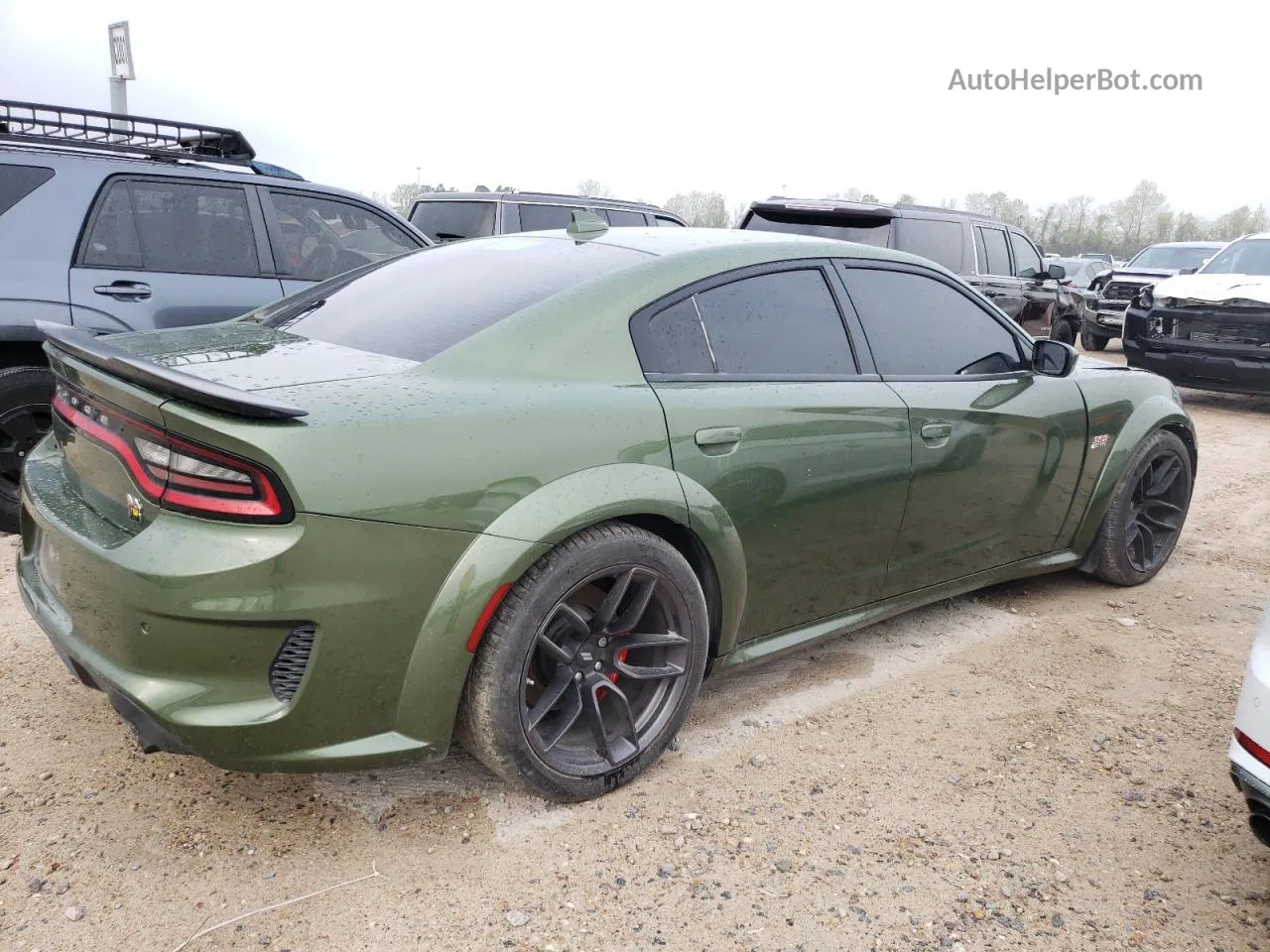 2021 Dodge Charger Scat Pack Green vin: 2C3CDXGJ8MH515522