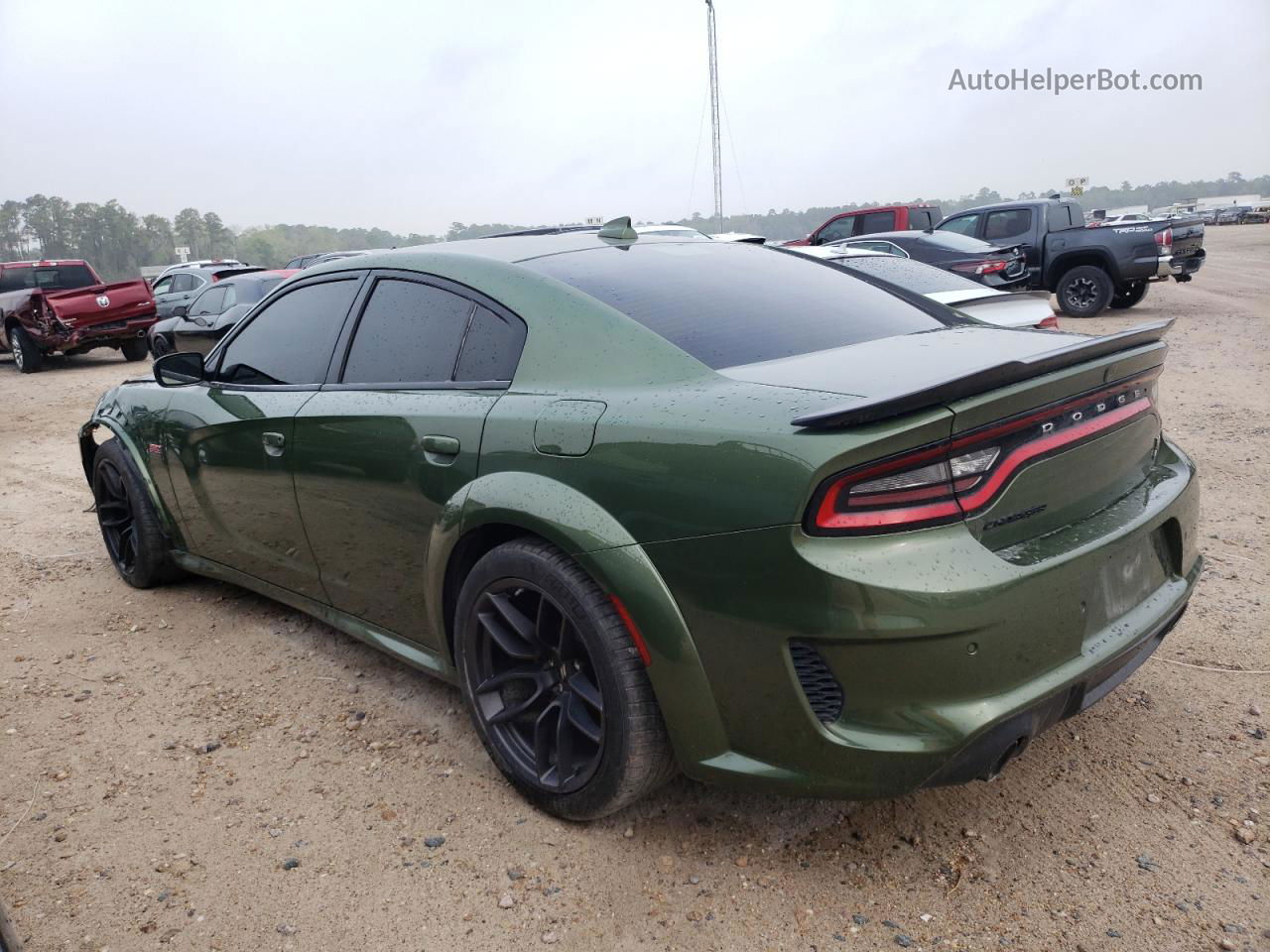 2021 Dodge Charger Scat Pack Green vin: 2C3CDXGJ8MH515522