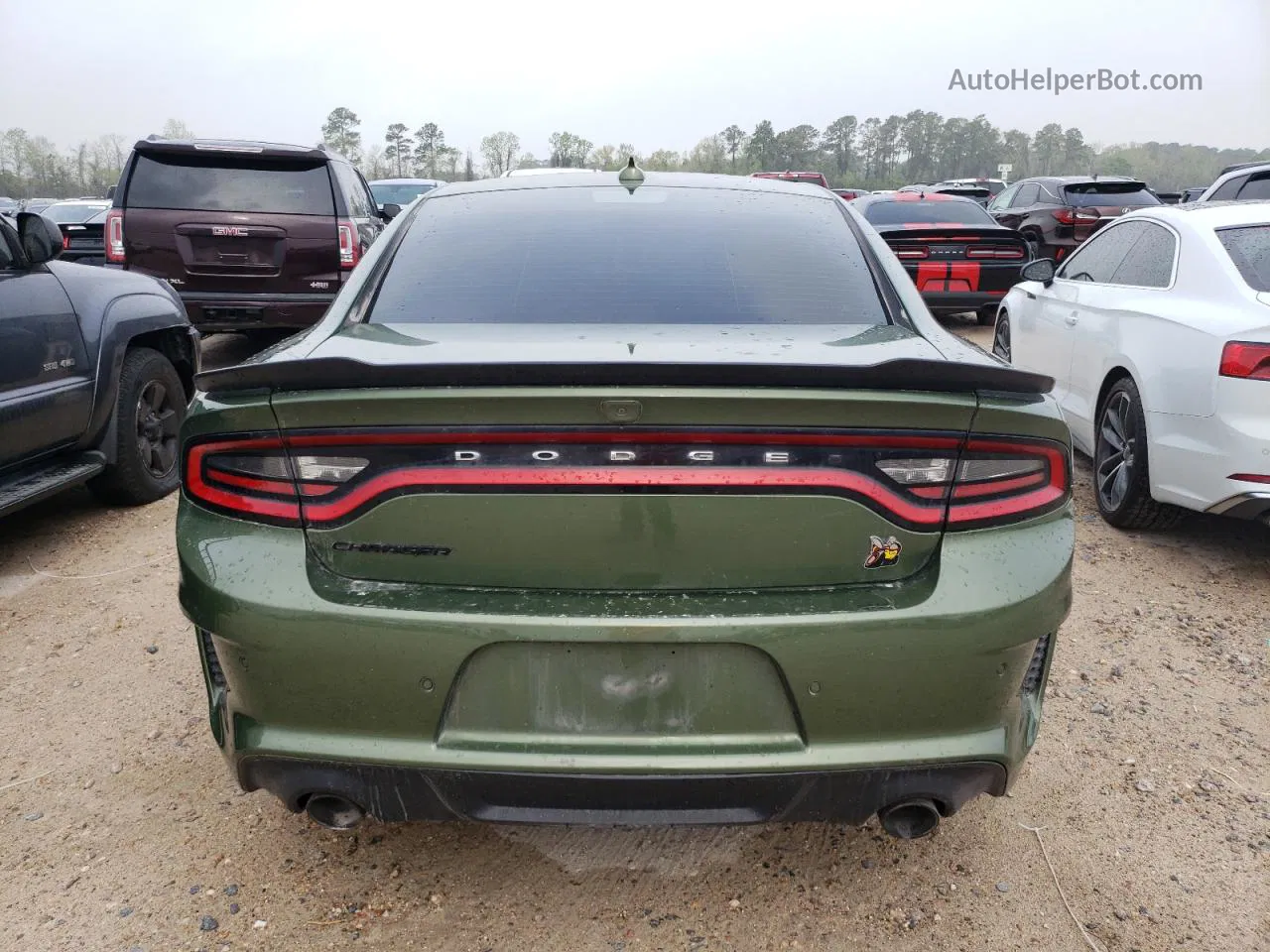 2021 Dodge Charger Scat Pack Зеленый vin: 2C3CDXGJ8MH515522