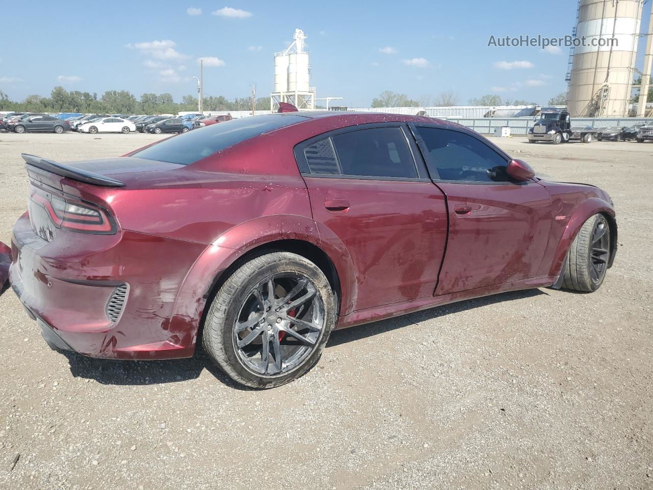 2021 Dodge Charger Scat Pack Burgundy vin: 2C3CDXGJ8MH527444