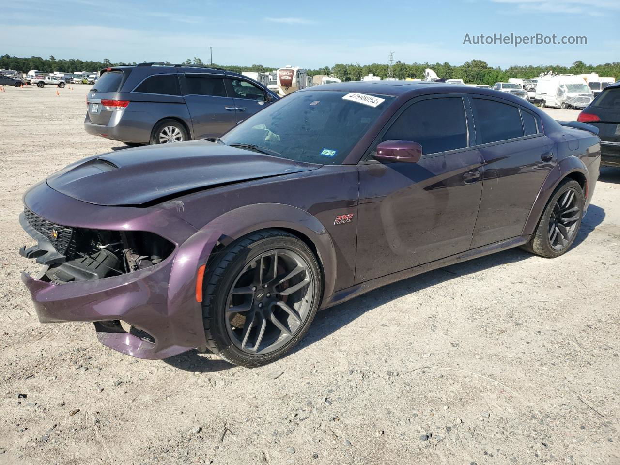 2021 Dodge Charger Scat Pack Черный vin: 2C3CDXGJ8MH527900