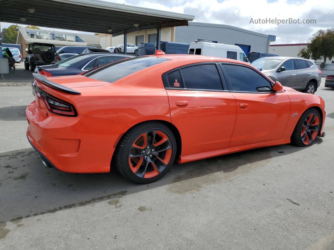 2021 Dodge Charger Scat Pack Оранжевый vin: 2C3CDXGJ8MH539965