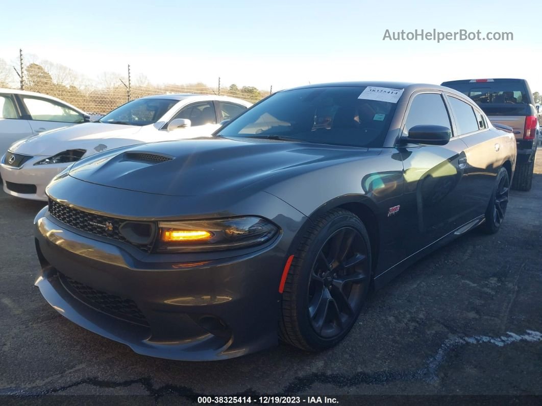 2021 Dodge Charger Scat Pack Rwd Gray vin: 2C3CDXGJ8MH557740