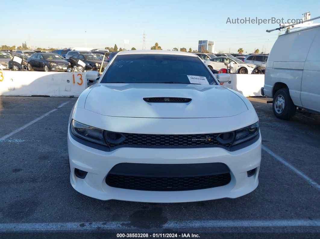 2021 Dodge Charger Scat Pack Rwd White vin: 2C3CDXGJ8MH576305