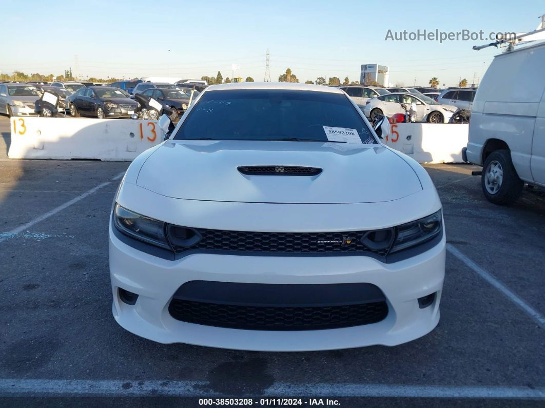 2021 Dodge Charger Scat Pack Rwd White vin: 2C3CDXGJ8MH576305