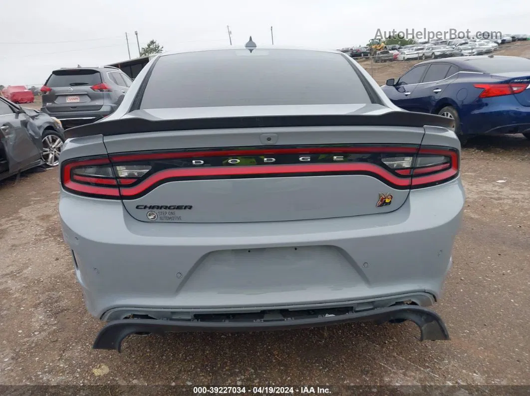 2021 Dodge Charger Scat Pack Rwd Gray vin: 2C3CDXGJ8MH591922