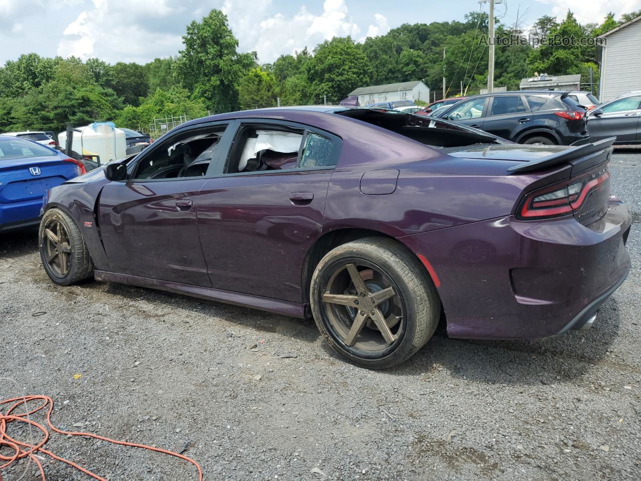 2021 Dodge Charger Scat Pack Purple vin: 2C3CDXGJ8MH658874