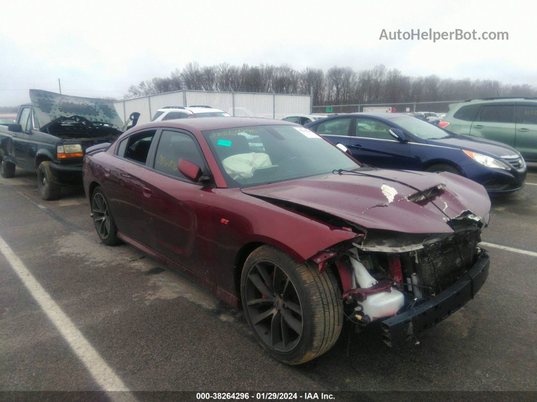 2017 Dodge Charger R/t Scat Pack Maroon vin: 2C3CDXGJ9HH618843