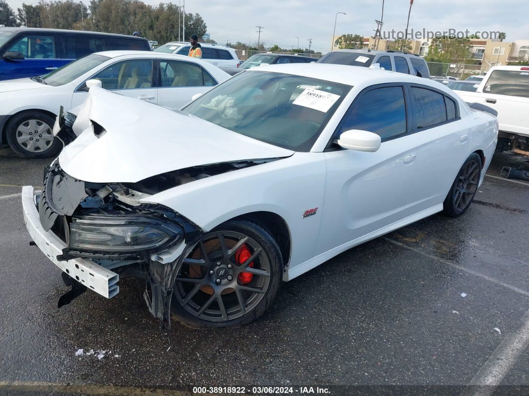 2017 Dodge Charger R/t Scat Pack Rwd White vin: 2C3CDXGJ9HH649557