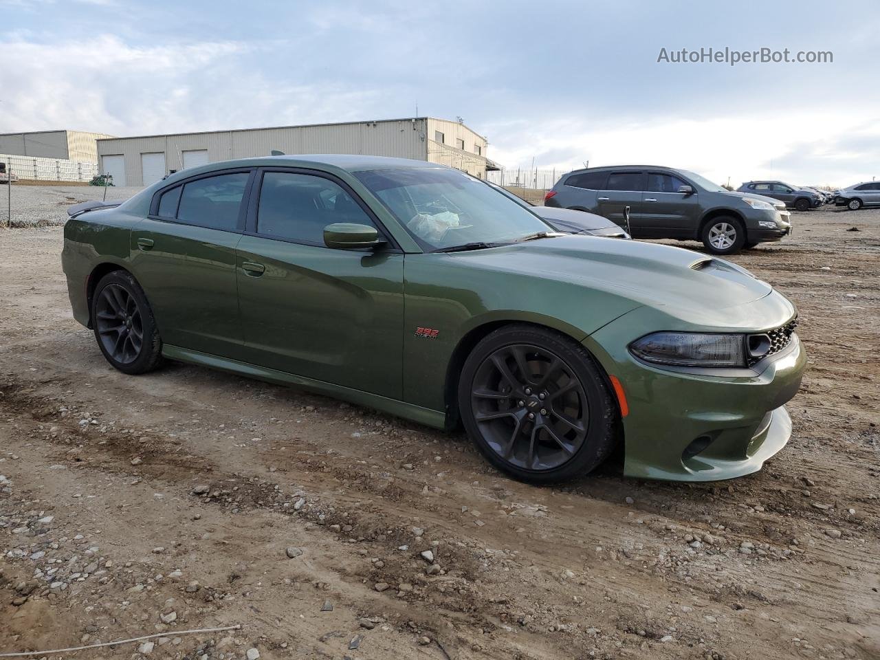 2021 Dodge Charger Scat Pack Green vin: 2C3CDXGJ9MH522849