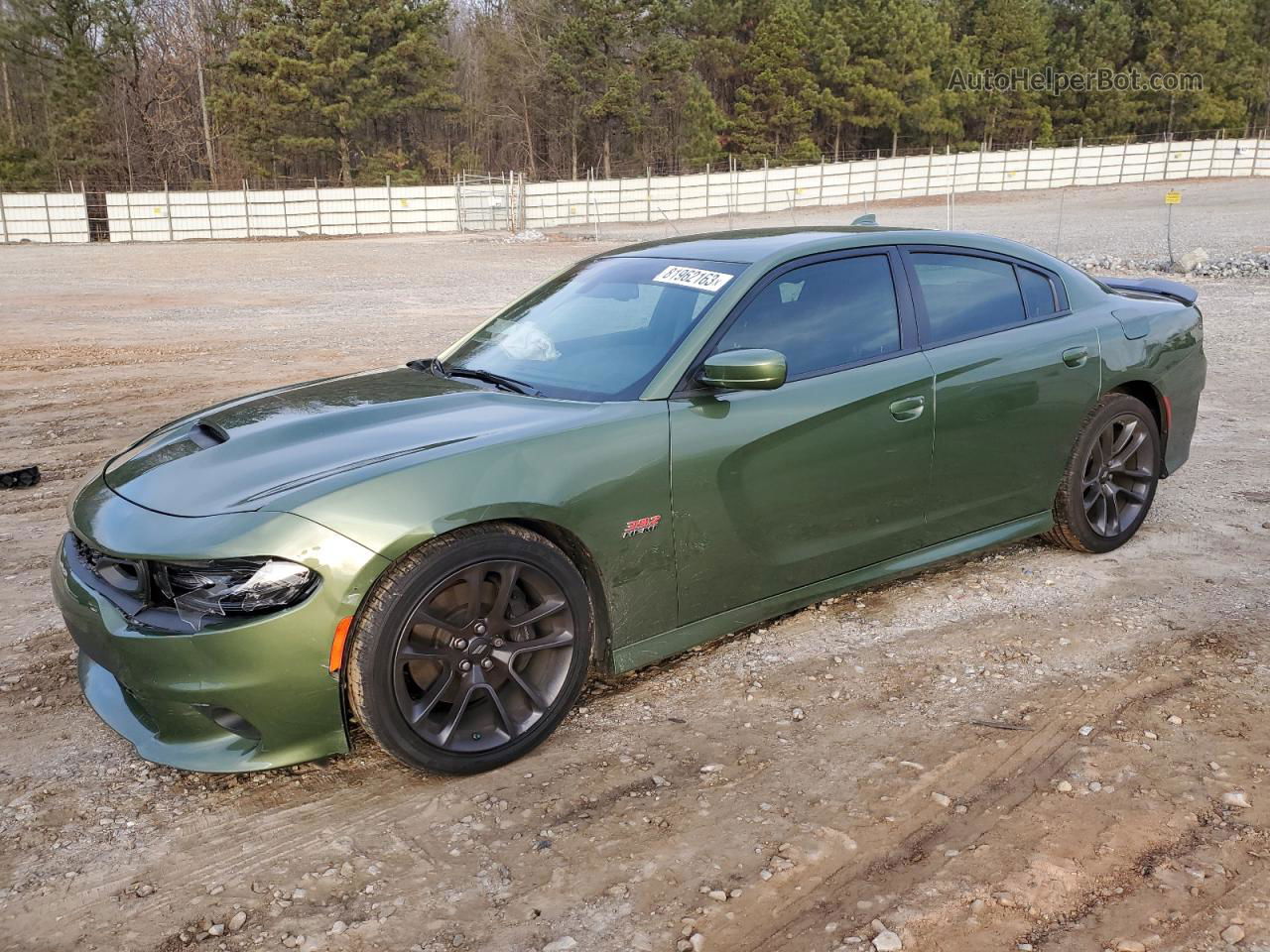 2021 Dodge Charger Scat Pack Green vin: 2C3CDXGJ9MH522849