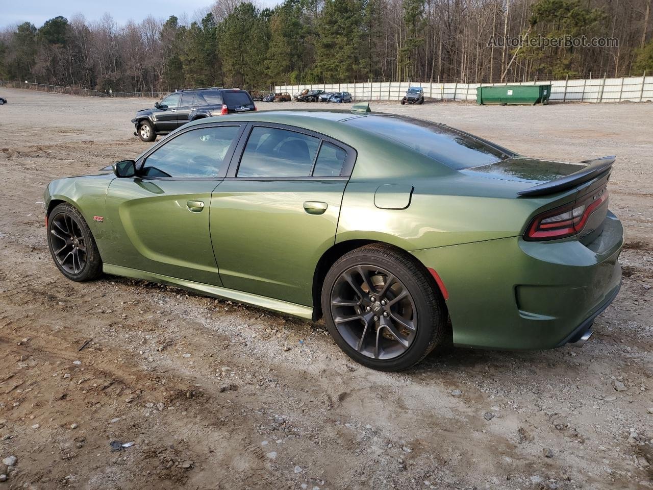 2021 Dodge Charger Scat Pack Green vin: 2C3CDXGJ9MH522849