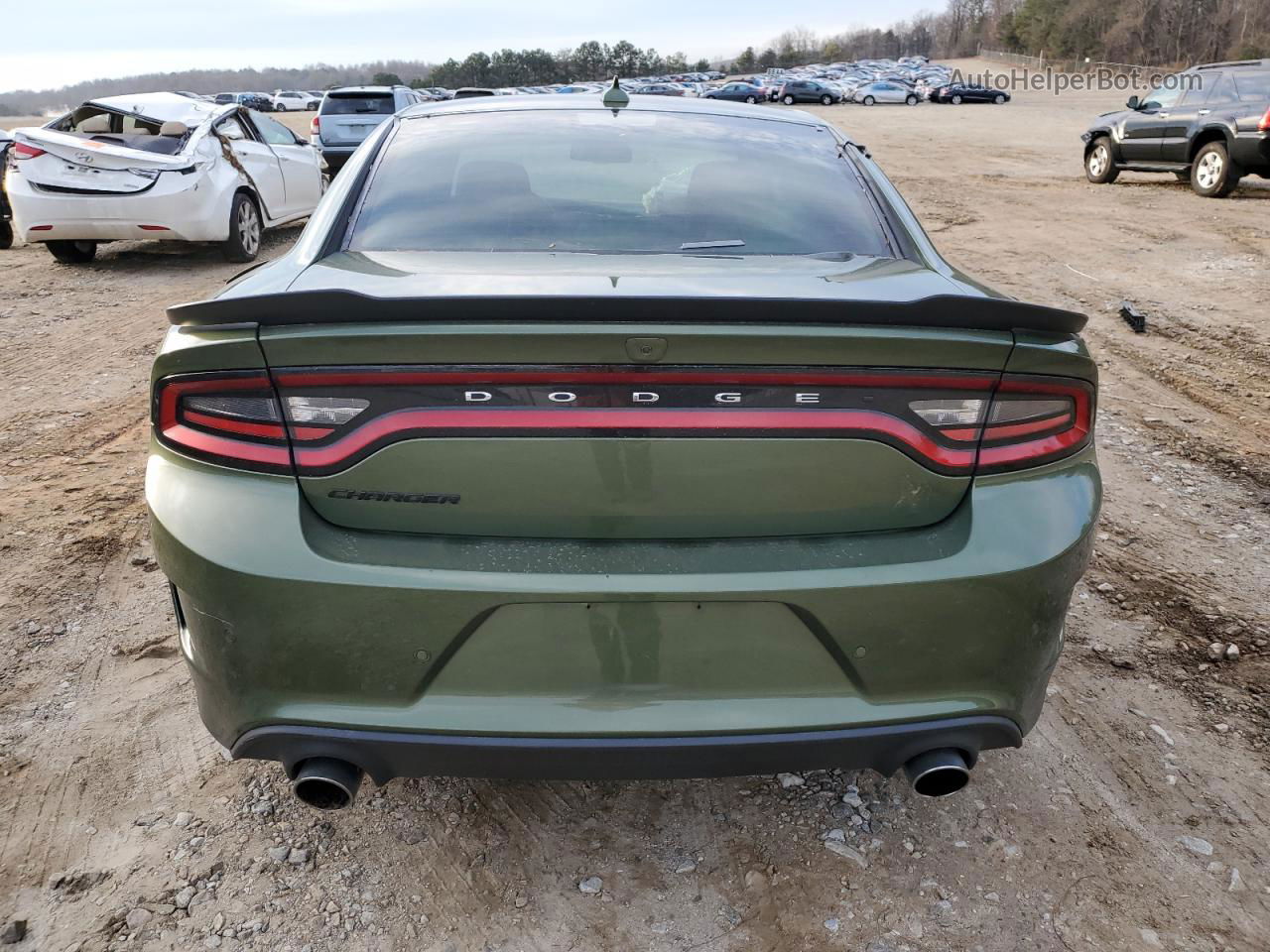 2021 Dodge Charger Scat Pack Green vin: 2C3CDXGJ9MH522849