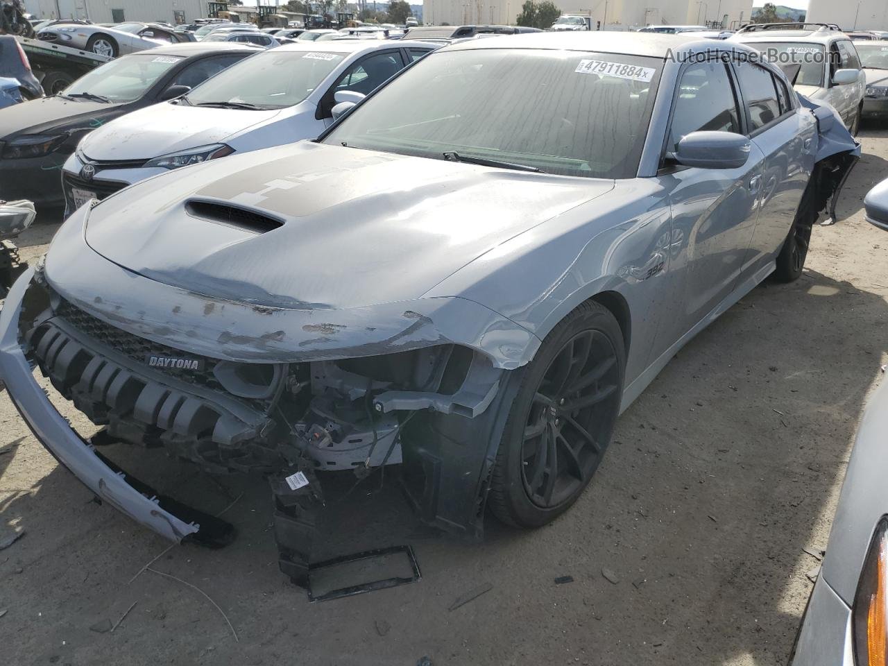 2021 Dodge Charger Scat Pack Gray vin: 2C3CDXGJ9MH540722