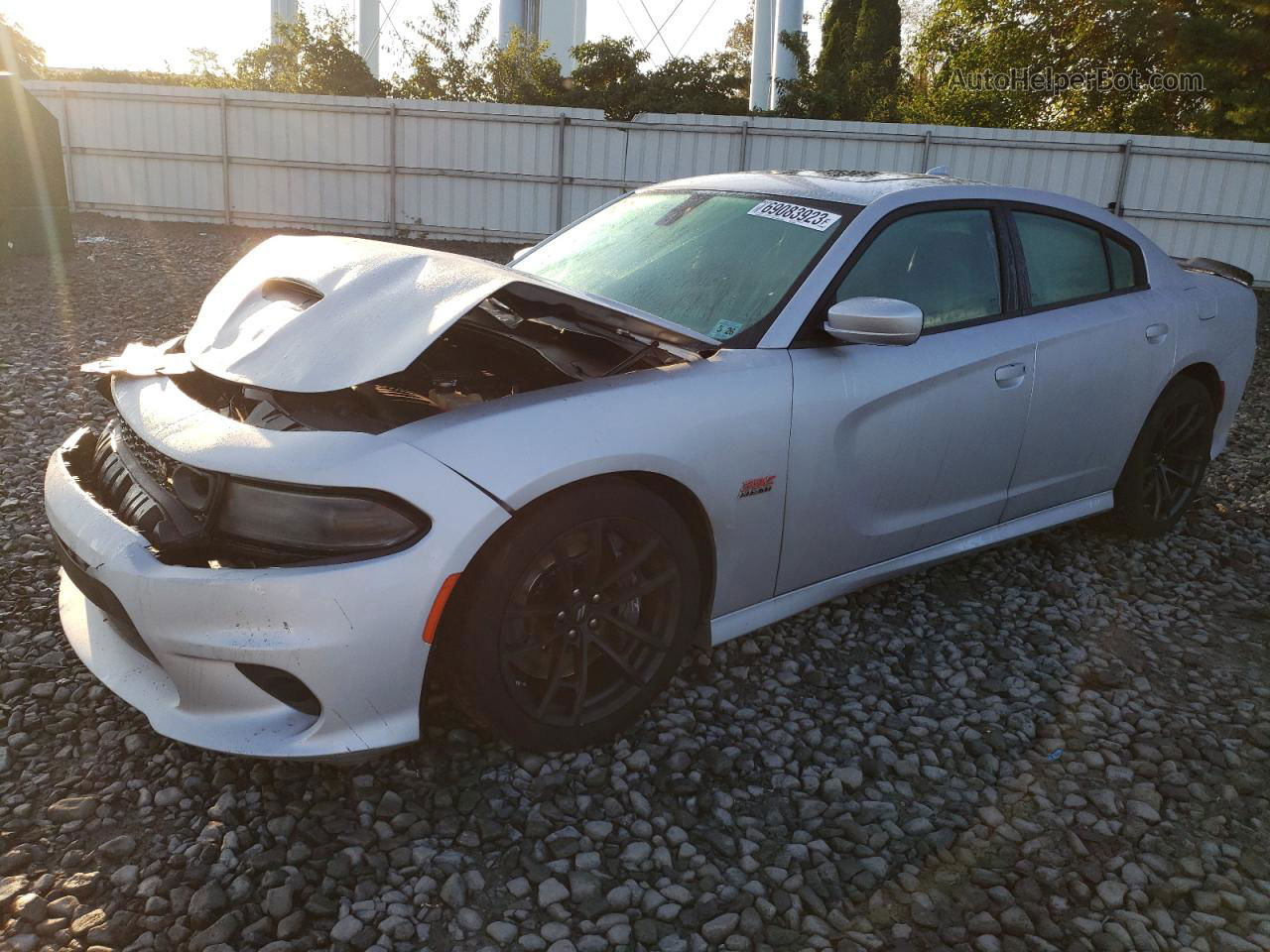 2021 Dodge Charger Scat Pack Серебряный vin: 2C3CDXGJ9MH553664