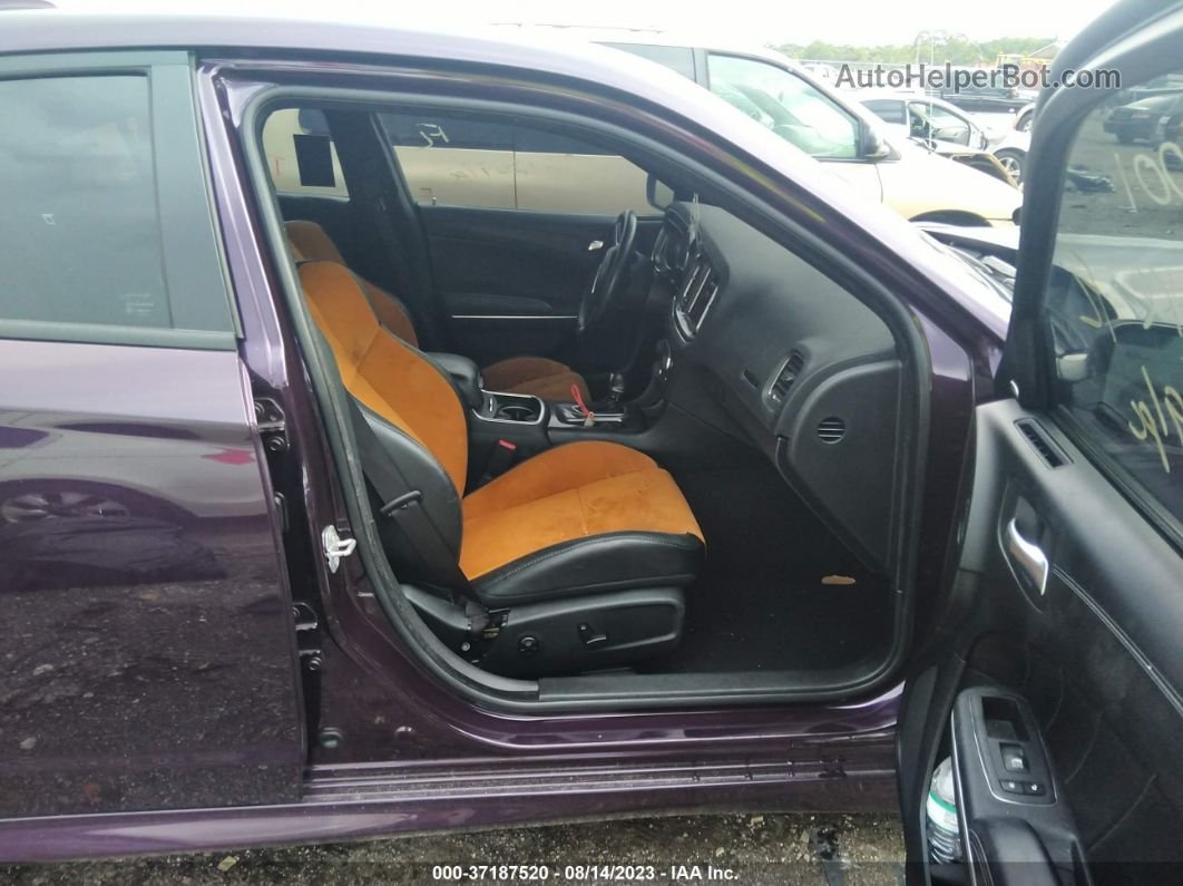 2021 Dodge Charger Scat Pack Rwd Фиолетовый vin: 2C3CDXGJ9MH578001