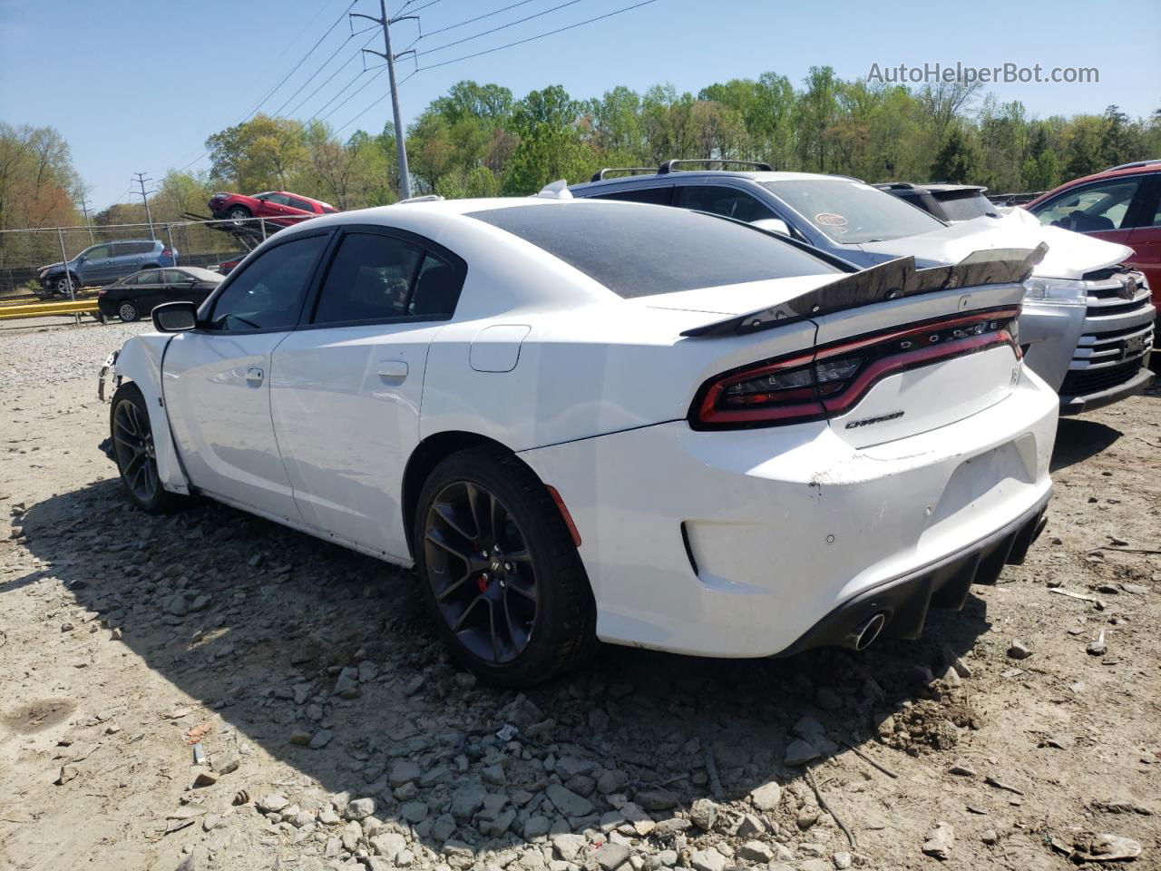 2021 Dodge Charger Scat Pack White vin: 2C3CDXGJ9MH579519