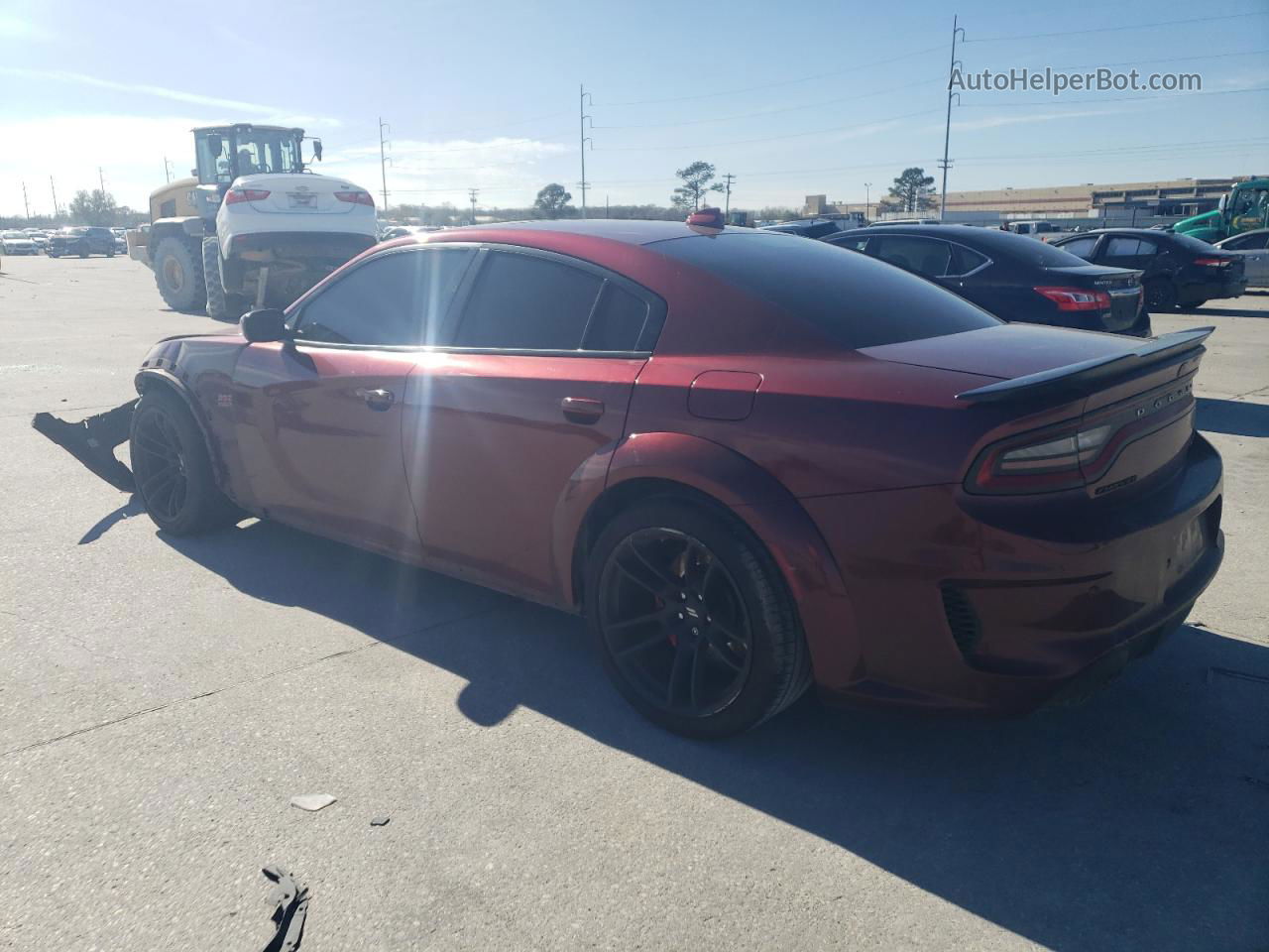 2021 Dodge Charger Scat Pack Red vin: 2C3CDXGJ9MH649438