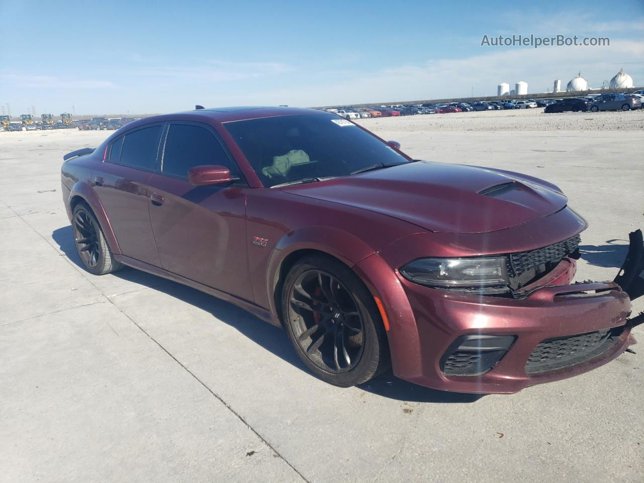 2021 Dodge Charger Scat Pack Red vin: 2C3CDXGJ9MH649438